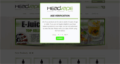 Desktop Screenshot of headvape.com