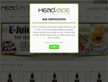 Tablet Screenshot of headvape.com